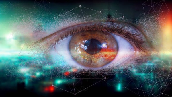 Ilustrasi mata manusia yang merepresentasikan fokus penglihatan.