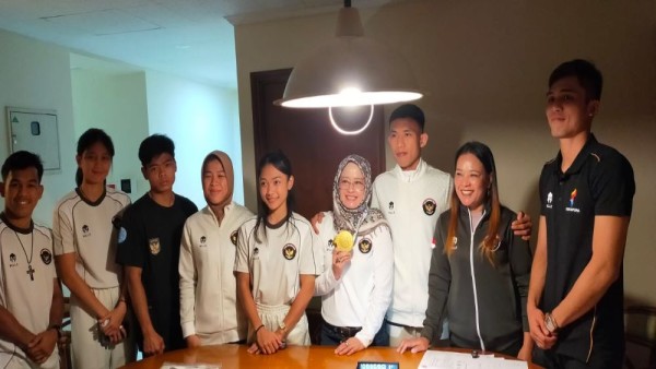 Manajer, Pelatih, dan Atlet Kickboxing Indonesia pada ajang SEA Games 2025 di Thailand.