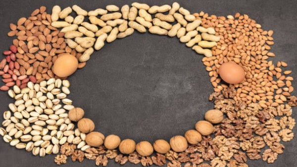 Aneka kacang-kacangan yang kaya serat, protein nabati, vitamin, dan mineral penting untuk mendukung kesehatan tubuh secara menyeluruh.