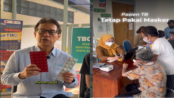 Menkes  tegaskan penderita TB bisa kembali bekerja dan hidup normal asalkan disiplin minum obat sampai tuntas 6 bulan (IG KEMENKES)